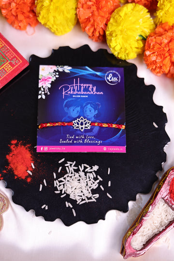 LOTUS HANDMADE RAKHI