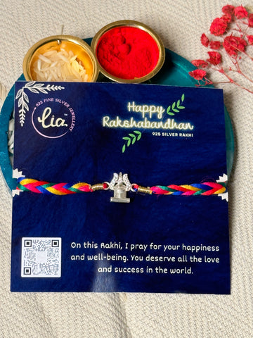 DESIGNER RAKHI IN TRISHUL WITH SHIVLING