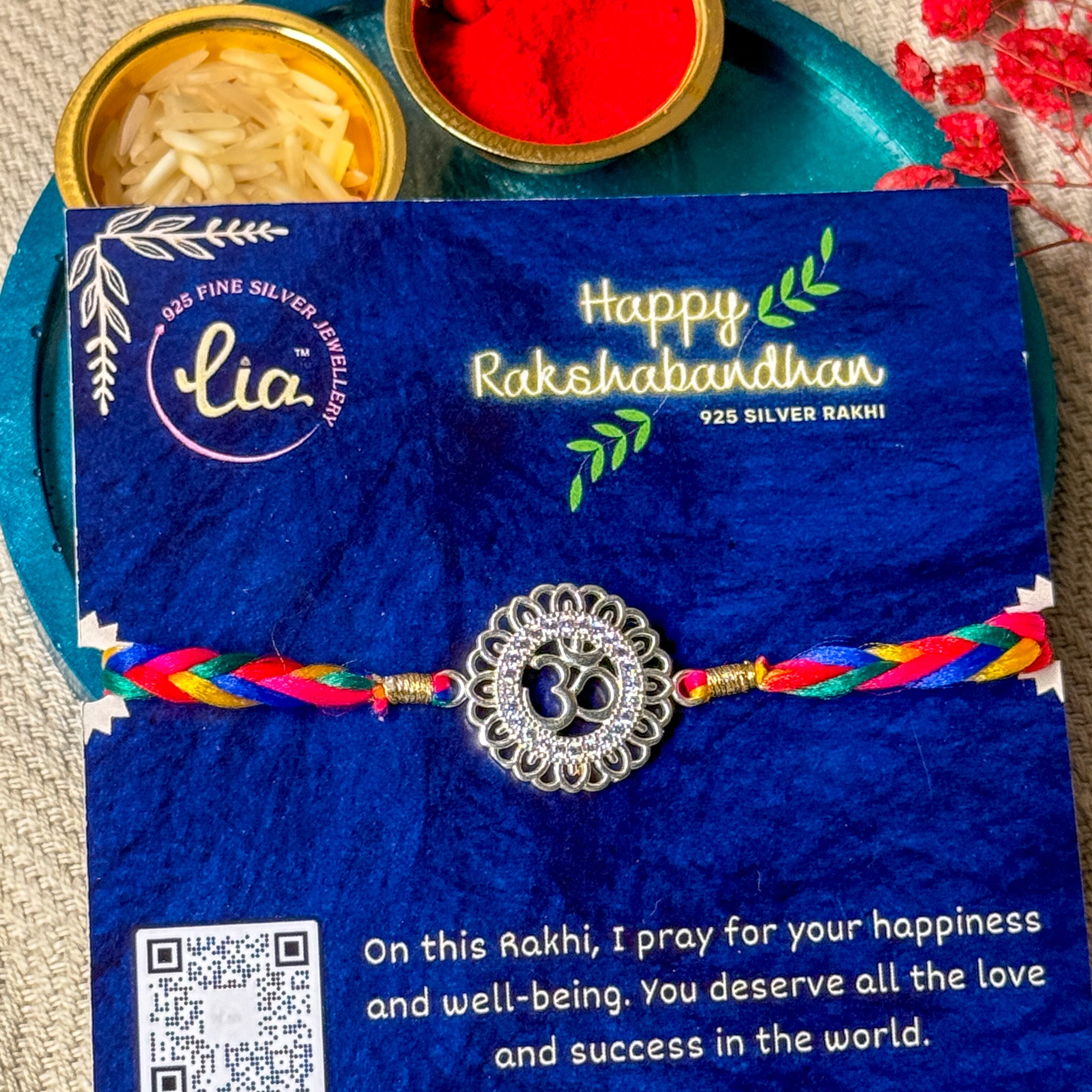 AUM IN FLOWER RAKHI
