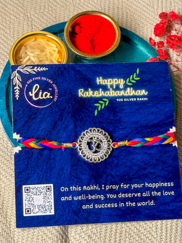AUM IN FLOWER RAKHI