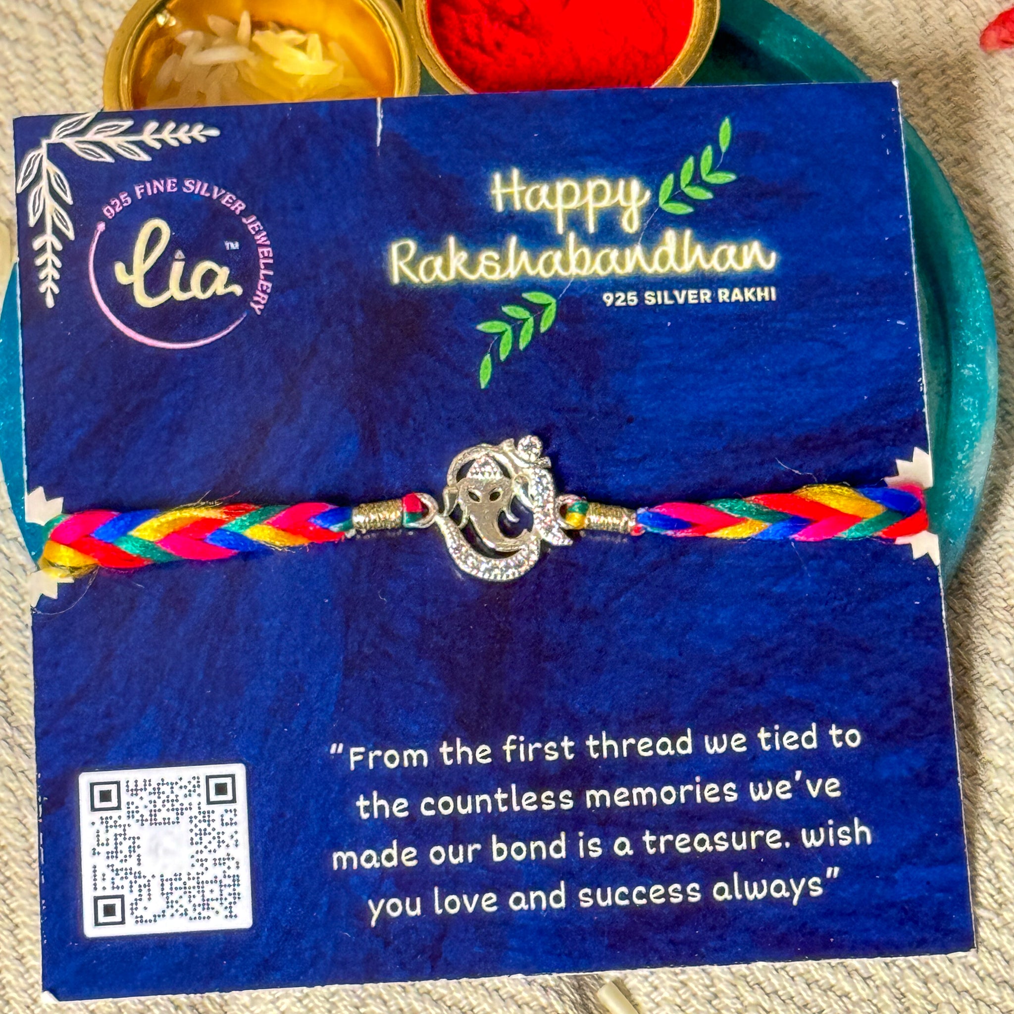 GANESJI REFLECTED AUM RAKHI