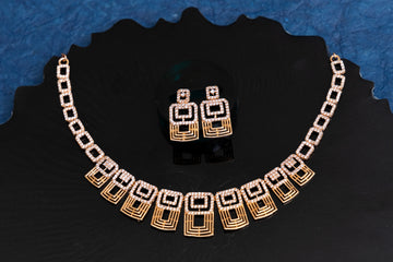 ROSEGOLD SLEEK NECKLACE SET